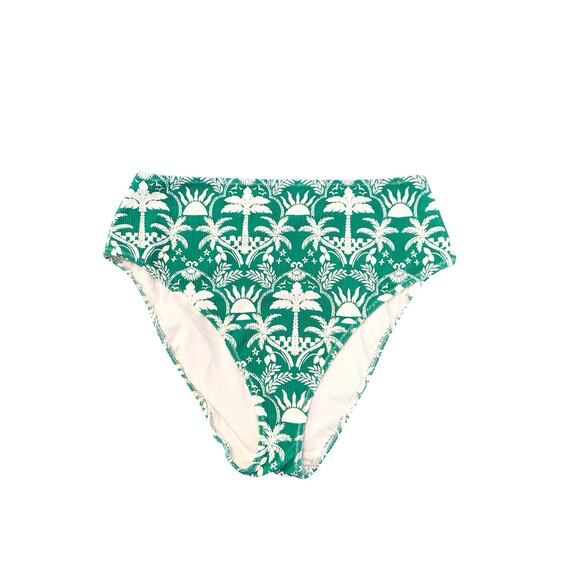 Show Me Your Mumu Sail Bikini Bottom Tiki Palms Contour Scrunch XL - Picture 3 of 5